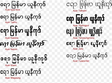 Burma Zawgyi Font Handwriting Web Typography Open-source Unicode ...