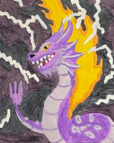 Purple Lightning Dragon by TeamAshArtist on DeviantArt