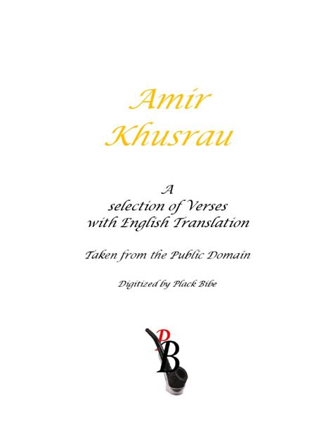 Selection of Verses From AMIR KHUSRAU | Religious Belief And Doctrine ...