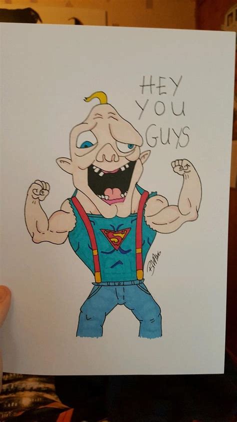 Hand Drawn Fan Art - The Goonies "Sloth" - ORIGINAL | #1778096573