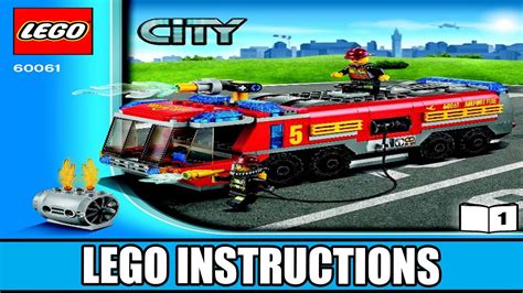 LEGO Instructions | City | 60061 | Airport Fire Truck (Book 1) - YouTube