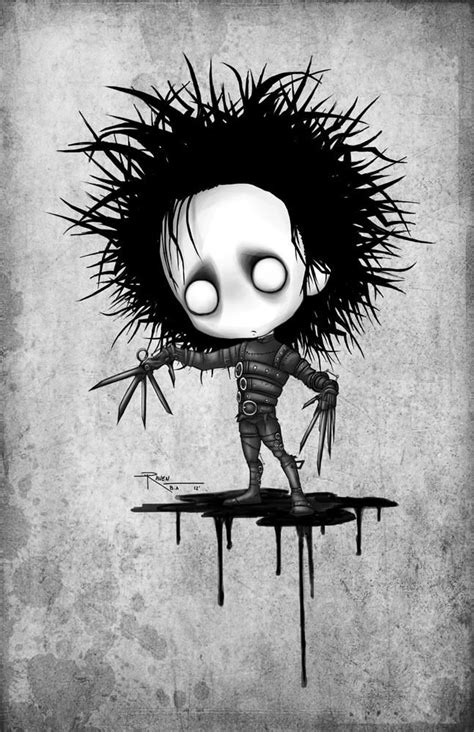 Edward Scissorhands Chibi by Raven-B-A on DeviantArt Creepy Drawings ...