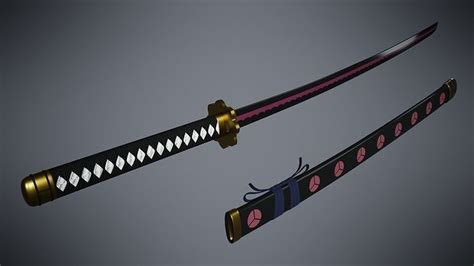 Katana Samurai Sword Shusui Zoro One Piece 3D model | CGTrader