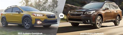 Subaru Crosstrek vs. Subaru Outback | Subaru SUV Comparison