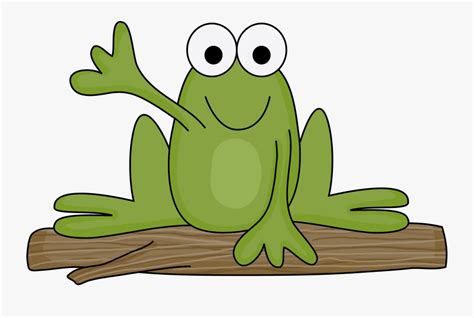 Transparent Princess And The Frog Png - Cartoon Frog On A Log , Free ...