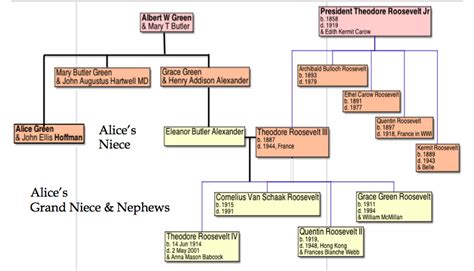 Pine Knoll Shores History: Roosevelt Family Tree