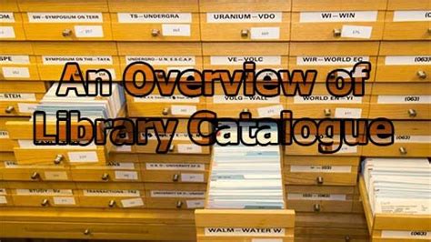 An Overview of Library Catalogue | limbd.org