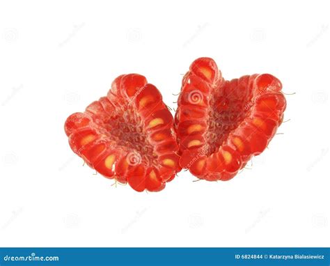 Halved Raspberry with Seeds. Stock Photo - Image of ripe, health: 6824844