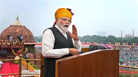 Prime Minister Modi's Inspiring 90-minute Speech on 77th Independence ...