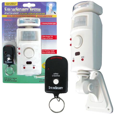 Strobe Security Motion Detector with Alarm - 215154, Home Security ...