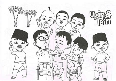 Upin Ipin Coloring Pages (Complete) - Coloring Pages in 2021 | Coloring ...