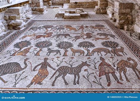 Mount Nebo Museum Jordan 19-09-2017 View of an Age-old Intact Mosaic ...