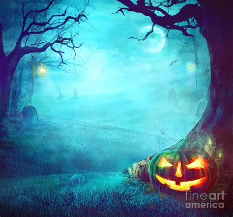 Halloween Spooky Background Photograph by Mythja Photography - Pixels