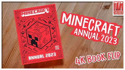 Minecraft Annual 2023 4K book flip - YouTube