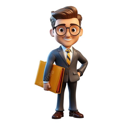 Business Portfolio 3d Character Illustration, 3d, Character, Cartoon ...