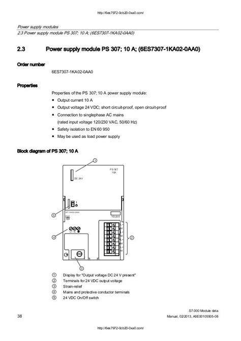 Siemens s7 300 module data manual