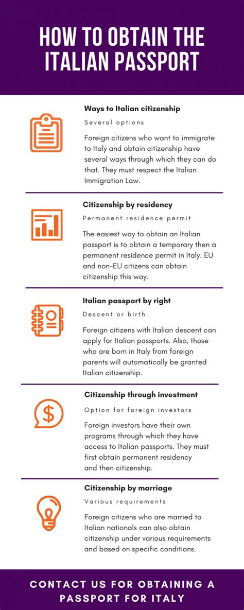 How to Obtain the Italian Passport - Immigration Italy