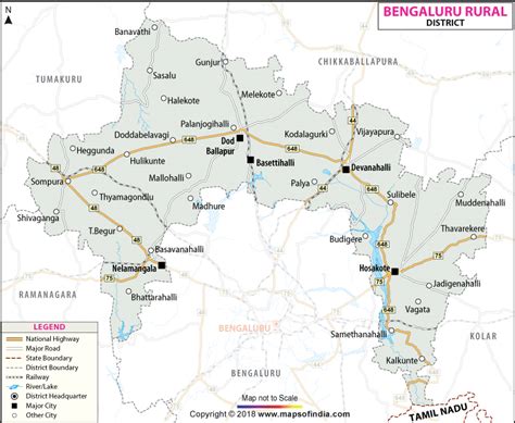 Bangalore Rural District Map