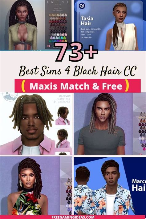 The Ultimate List of Sims 4 Hair CC (Maxis Match)