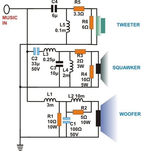 Speaker Crossover Wiring Diagram - Ecoens