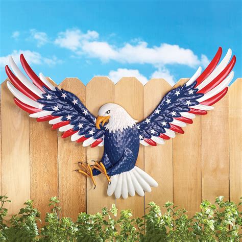 Patriotic Eagle Metal Wall Art | Collections Etc.