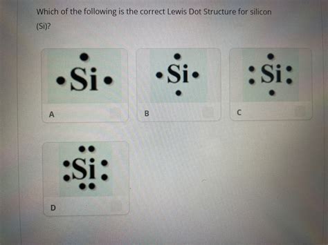 Electron Dot Diagram For Silicon