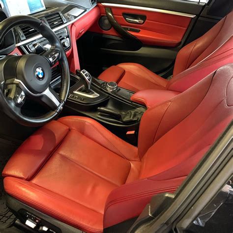 Never thought Id like a red interior but this 428i just pops #details # ...