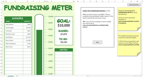 Fundraising Spreadsheet — db-excel.com