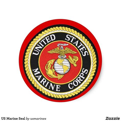 US Marine Seal | Zazzle | Us marine, United states marine corps, Marine ...