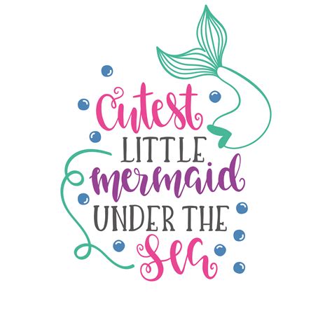 Little Mermaid Quotes Svg | MockupsCreative.com