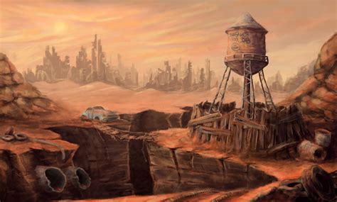 ArtStation - Post-apocalyptic landscape