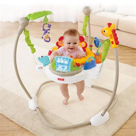 Fisher Price Rainforest Friends Baby Jumperoo Play Baby Bouncer | X7324