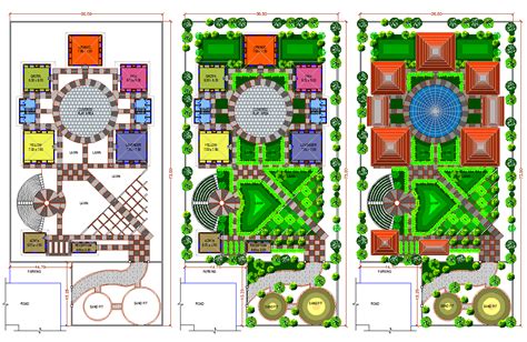 Landscaping design of Garden dwg file - Cadbull