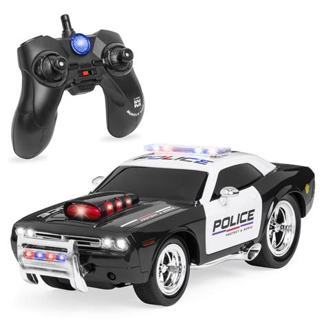 BCP 1/14 Scale 2.4GG Kids Remote Control Police Car RC Toy w/ Lights ...