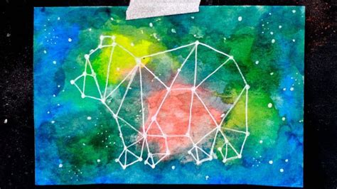 DIY Constellation Postcard Project | Constellation art, Galaxy painting ...