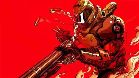 Doom Eternal, Doomguy, Shotgun, 4K, #7.1531 Wallpaper