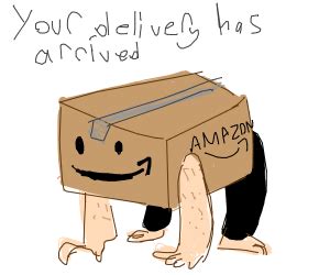 amazon box guy (the meme one) - Drawception