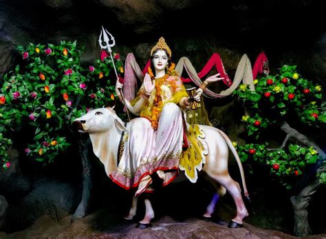 Goddess Mahagauri Devi for the Eighth Navadurga of Navratri Festival ...