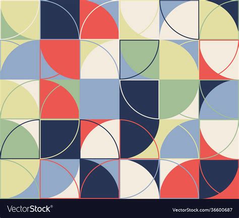 Abstract line art with simple geometric shapes Vector Image