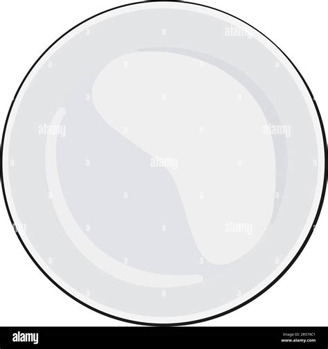 Empty plate. Cartoon. Vector illustration Stock Vector Image & Art - Alamy