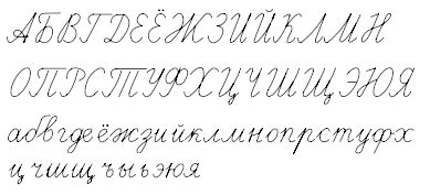 Russian cursive letters: Part 2