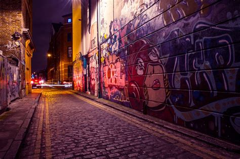 Side Street By Night Royalty-Free Stock Photo