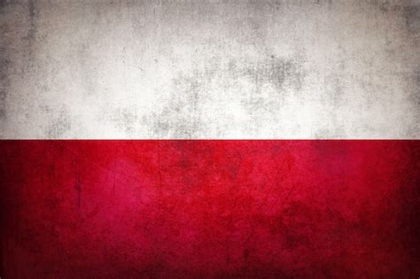 Premium Photo | Grunge poland flag. vintage polish flag