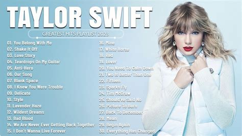 Taylor Swift - Greatest Hits Full Album - Best Songs Collection 2023 ...