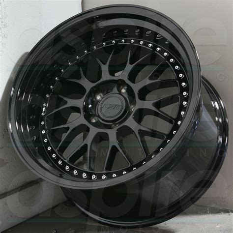 18x9.5/18x10.5 ESR SR01 SR1 5x112 Custom 35/15 Gloss Black Wheels Rims ...