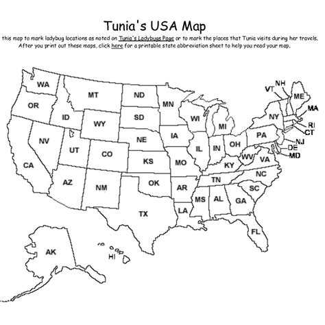 Us States Map Abbreviations