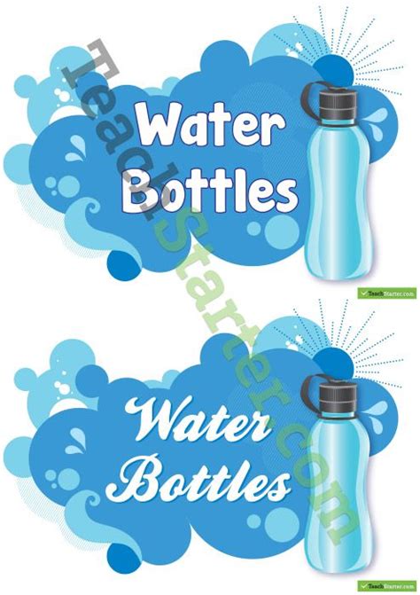 Water Bottle Signs | Bottle signs, Bottle, Student water bottles