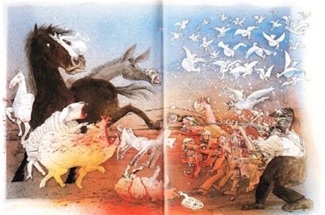 Ralph Steadman's Illustrations For George Orwell's Classic 'Animal Farm ...