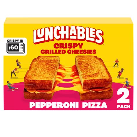 Lunchables Crispy Grilled Cheesies Frozen Sandwiches - Pepperoni Pizza ...