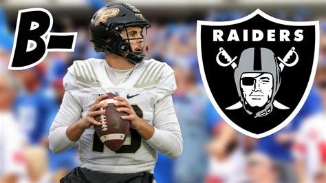 The Las Vegas Raiders Draft A QB In Aidan O'Connell! Aidan O'Connell ...